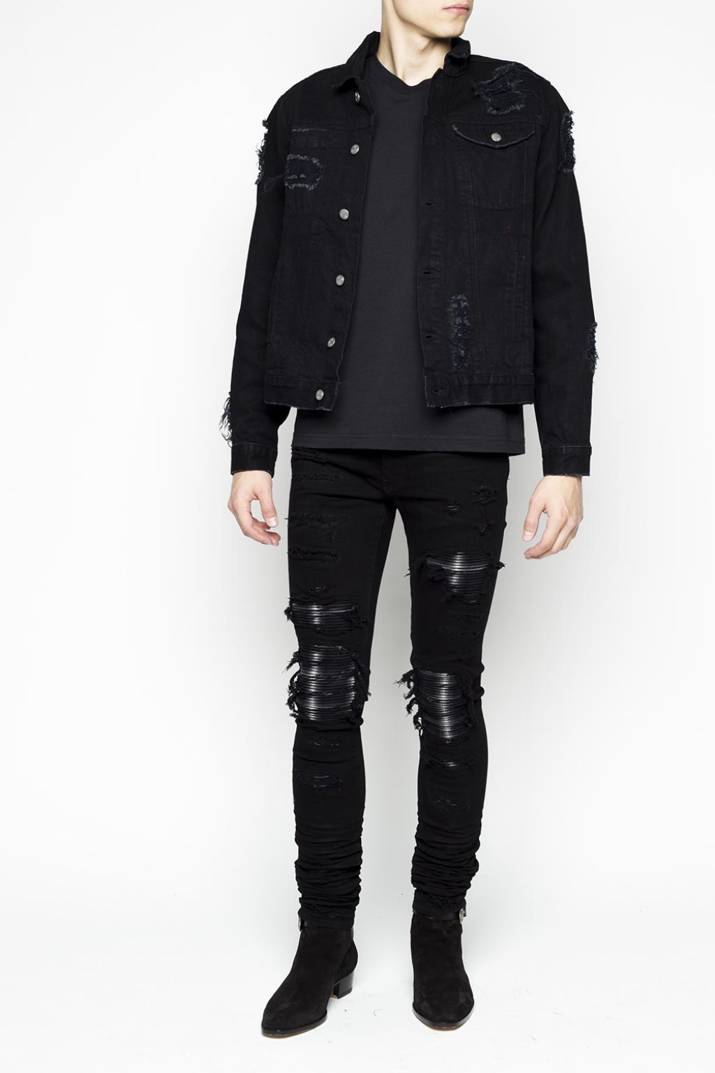 Black Oversized distressed denim jacket MISBHV - Vitkac Canada